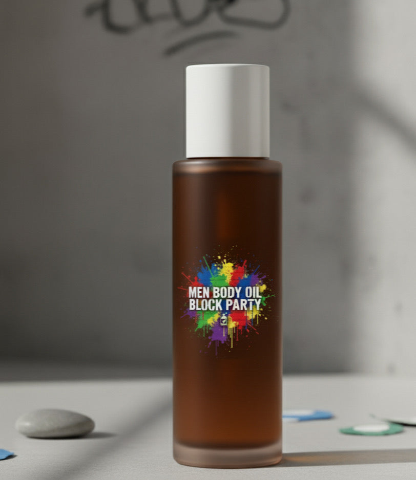1/3oz Men’s Block Party Body Oil